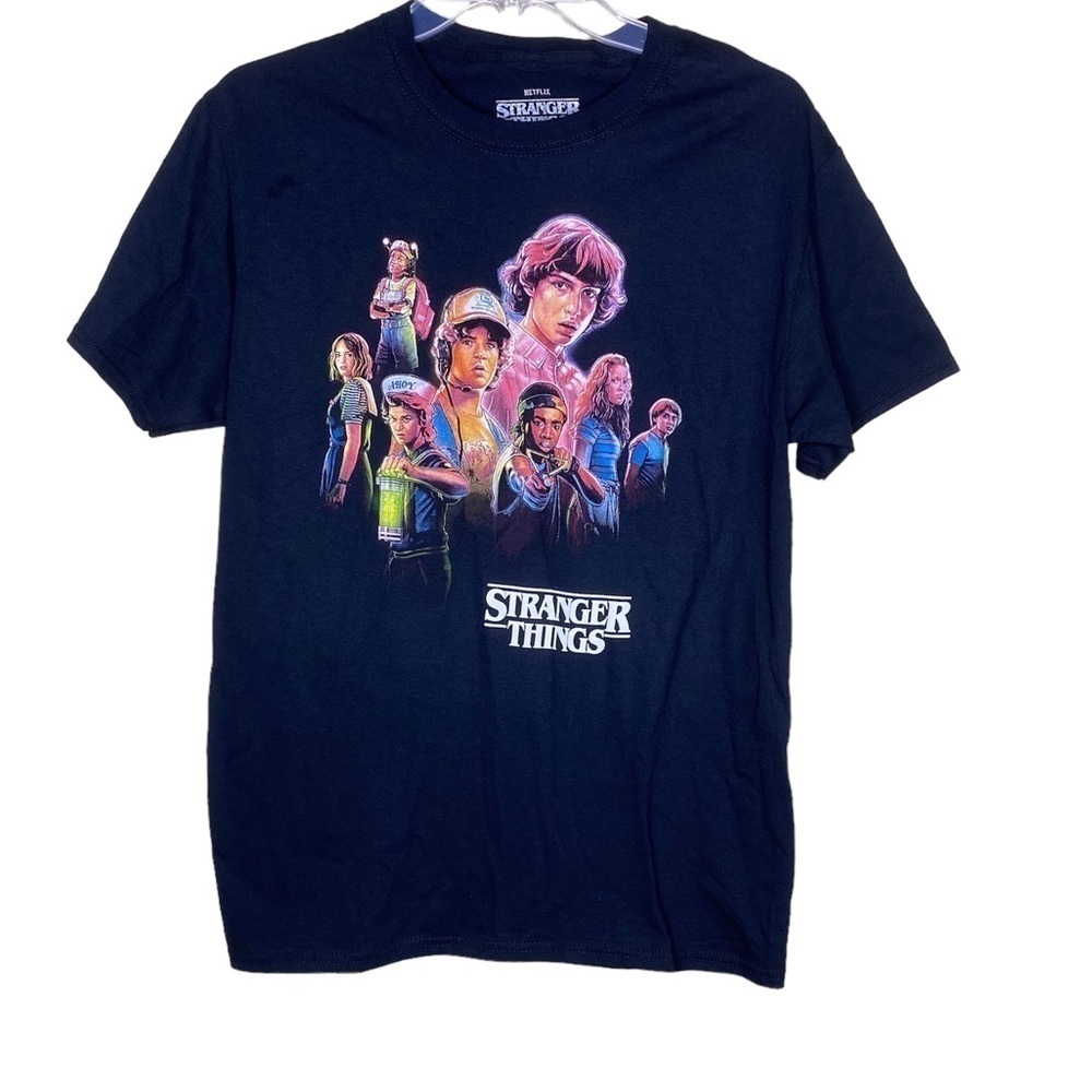 Stranger Things Black Graphic T-shirt Tee Nwot Size S